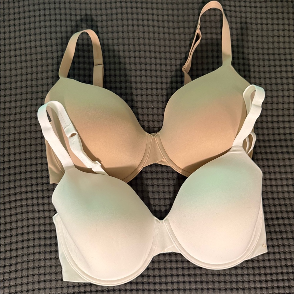 Calvin Klein Smooth T-Shirt Bras - 2 Pack